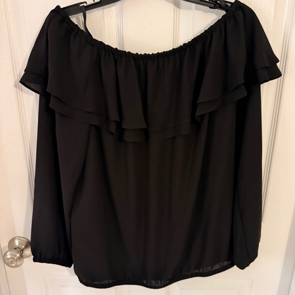 Michael Kors Black Ruffle Blouse - Picture 6 of 6